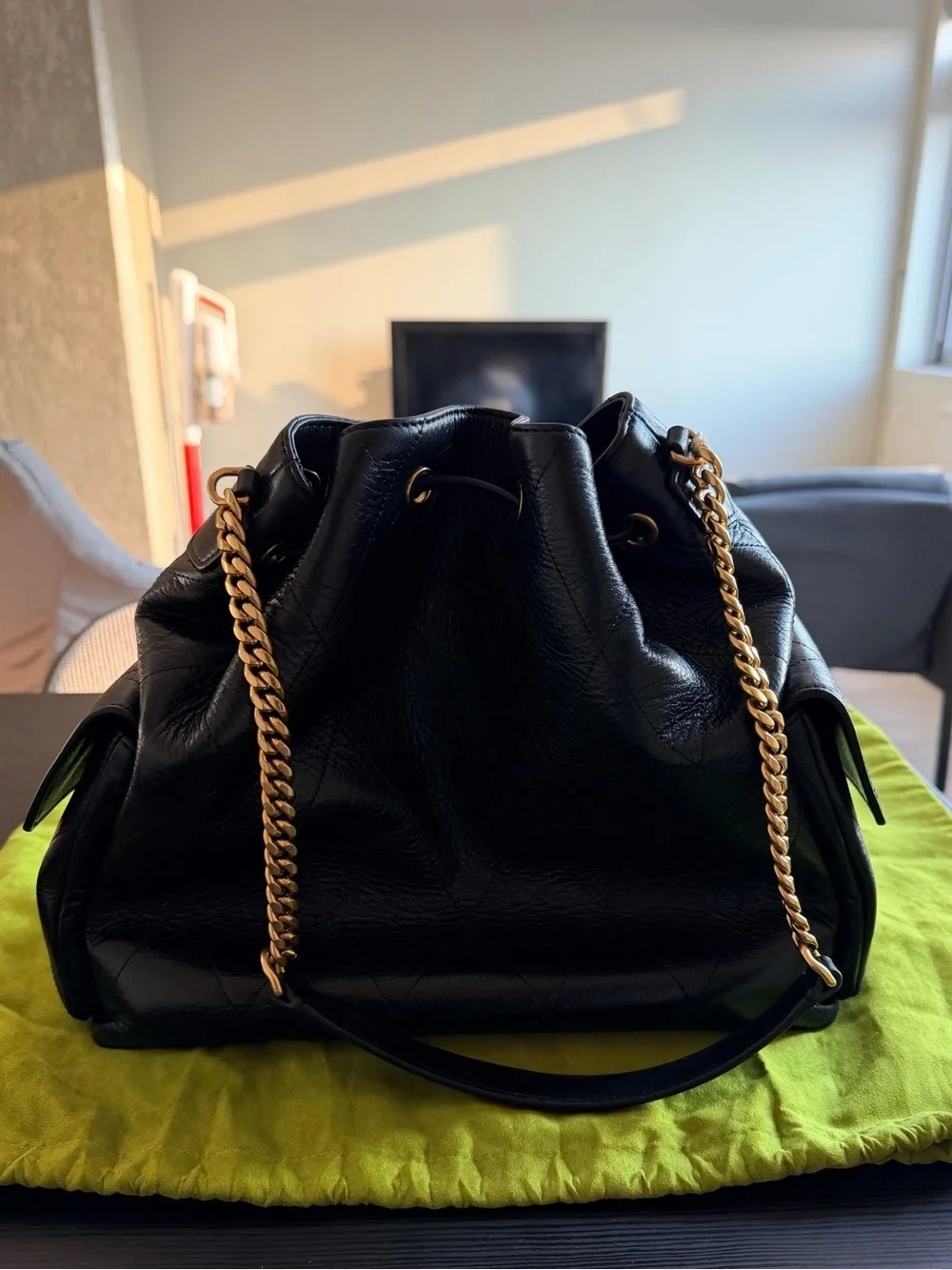 Tory Burch Charlie Drawstring Shoulder Bag - Large